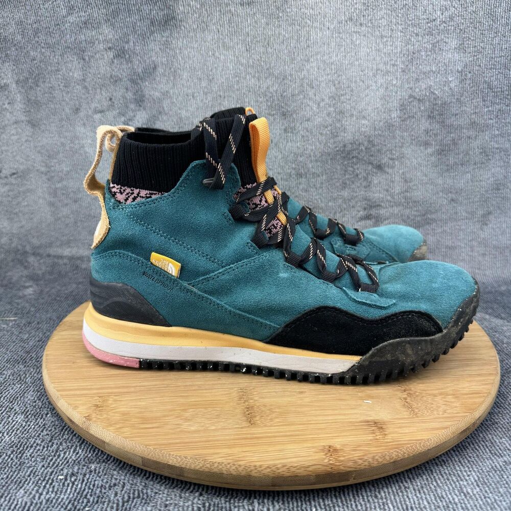 The North Face Shoes Womens Size 10 Teal Suede Trail Hiking Boots NF0A5G2W